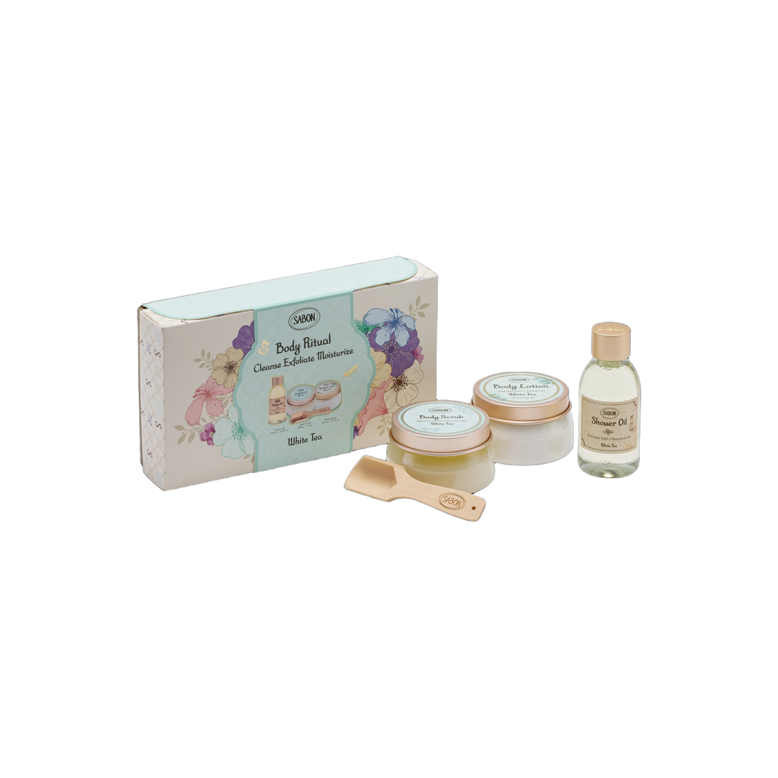 사봉 바디 리츄얼 키트 화이트 티(Sabon Body Ritual Kit White Tea)
