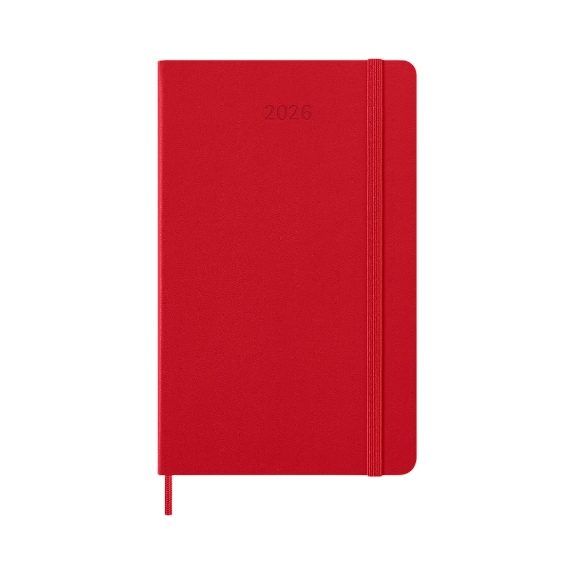 몰스킨 2026 클래식 데일리 다이어리 하드커버 라지 스칼렛 레드(Moleskine 2026 Classic Daily Diary Hard Cover Large Scarlet Red)