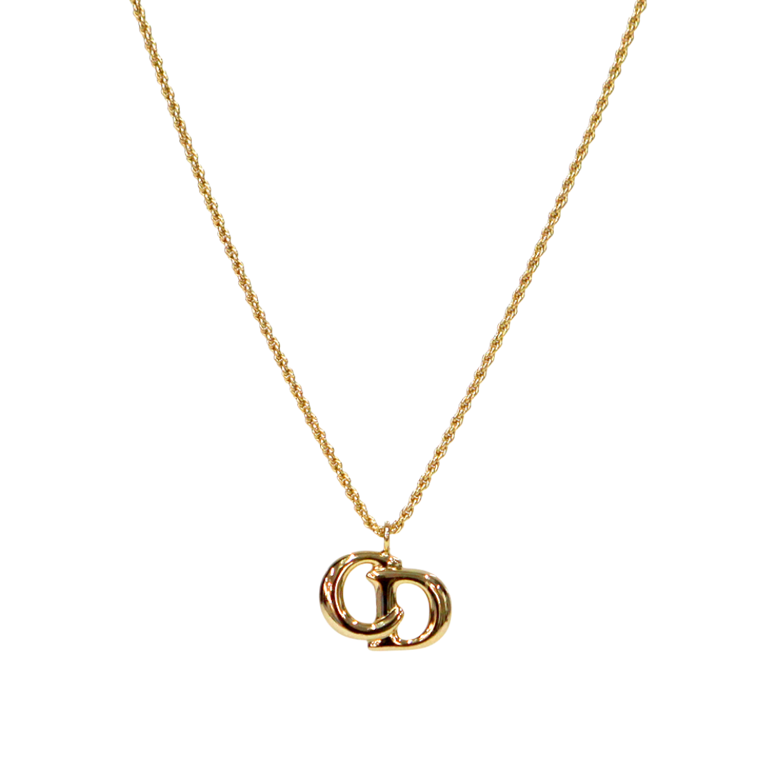 ITBLF74QCMQM Dior CD Gold Necklace A-B46246