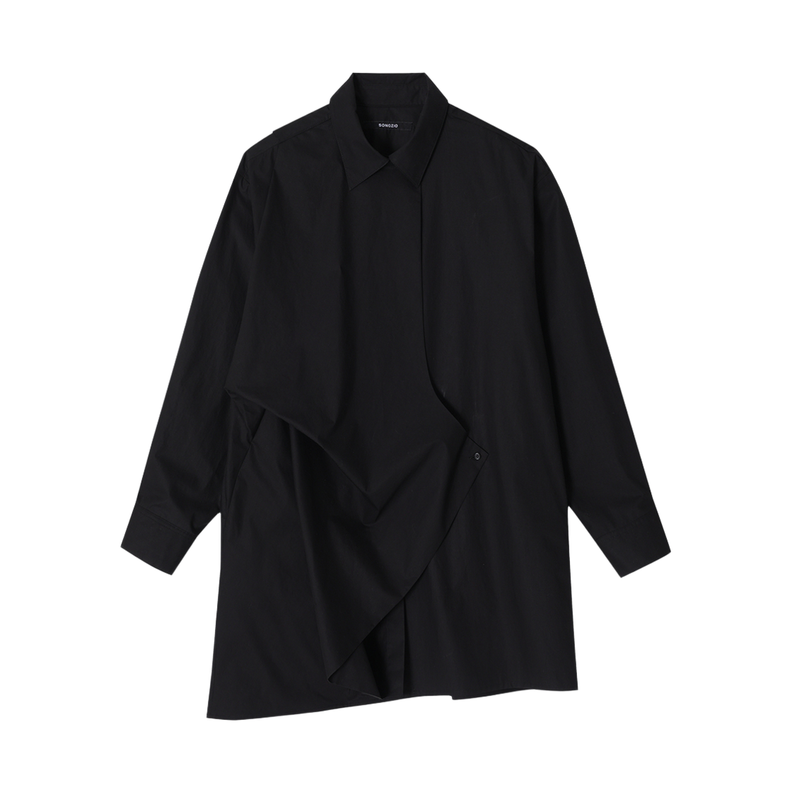 WH2OP702BK (W) SONGZIO COLLECTION Bias Drape One Piece Black