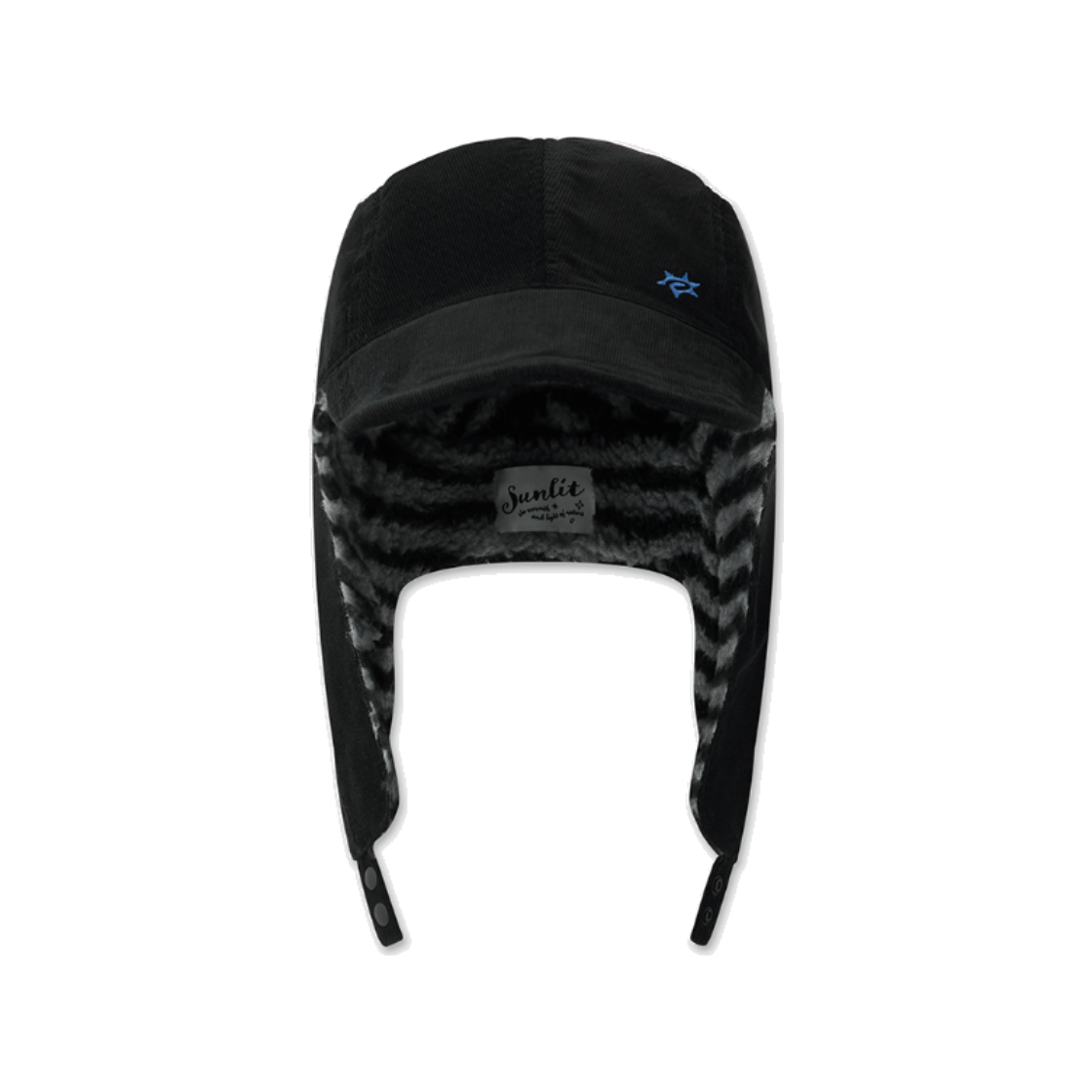 썬릿 로고 트루퍼햇 블랙(SUNLIT Logo Trooper Hat Black)