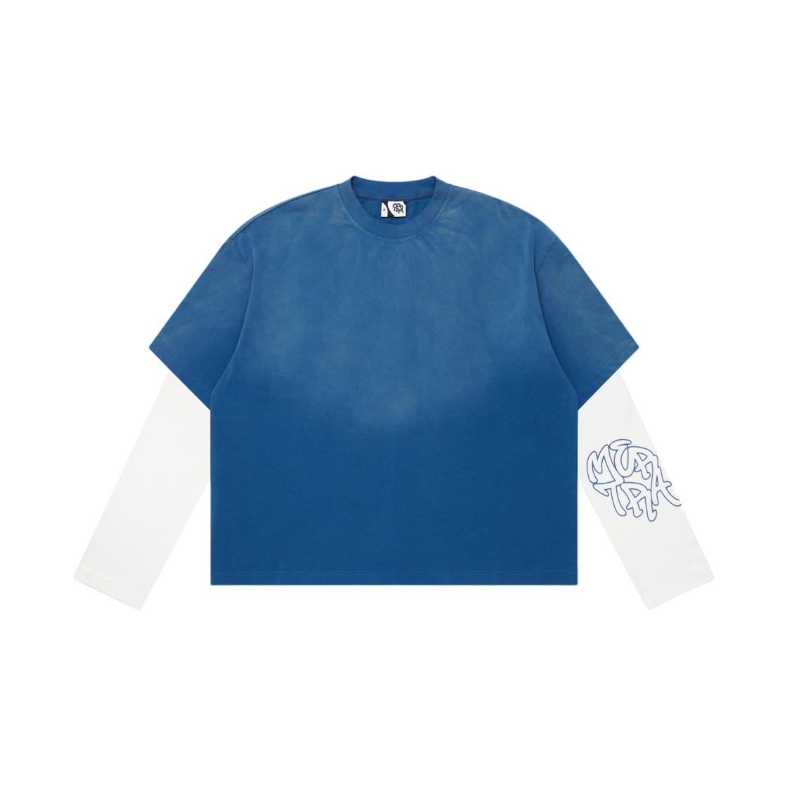머트라 레이어드 티셔츠 블루(Mertra Layered T-Shirt Blue)