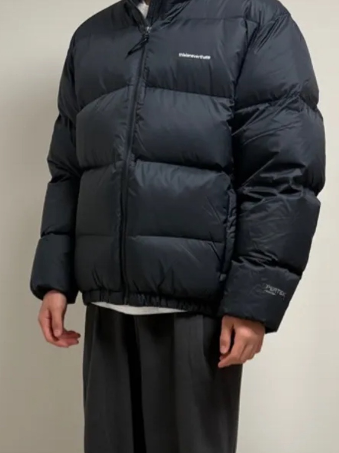 Thisisneverthat Pertex T Down Jacket Black 착용 스타일