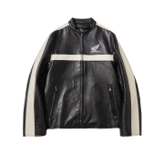 Honda Engineered Leather Motorcycle Jacket Black