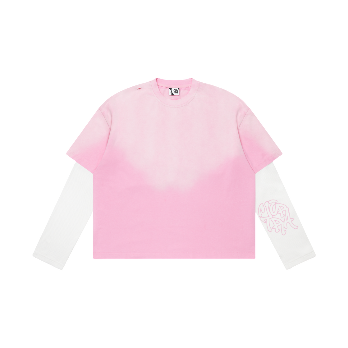 머트라 레이어드 티셔츠 핑크(Mertra Layered T-Shirt Pink) - 1