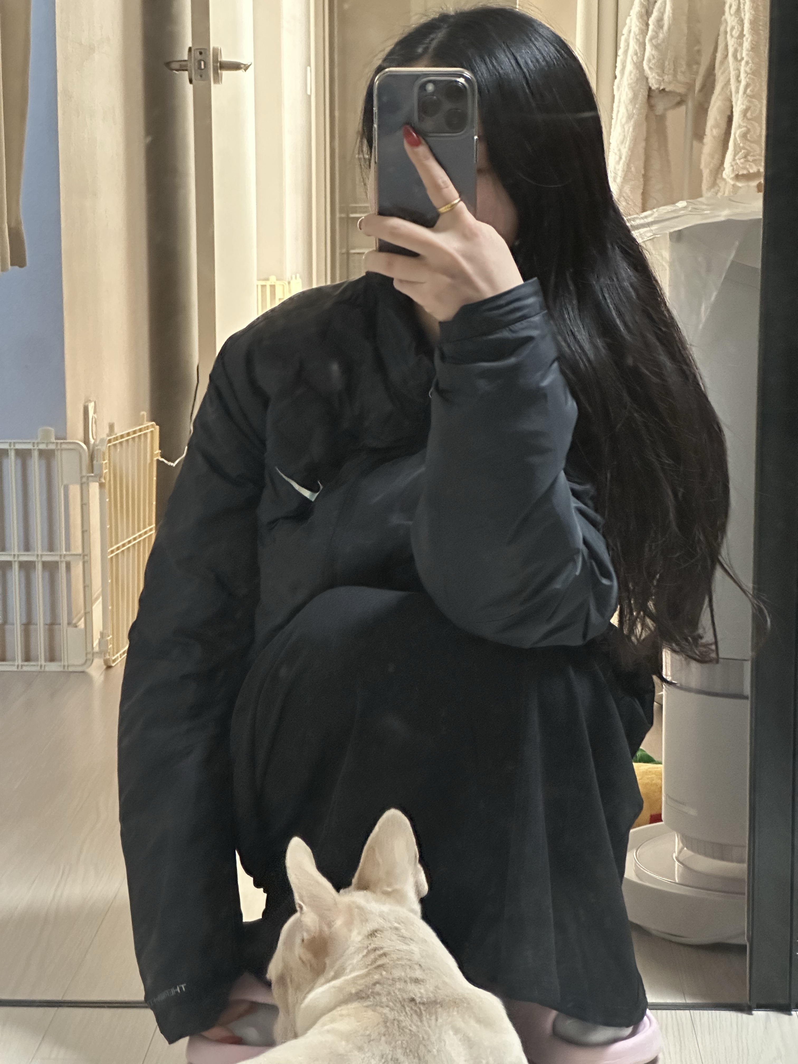 Nike Therma-Fit ADV Aeroloft Repel Down Running Jacket Black - Asia 착용 스타일 - 2