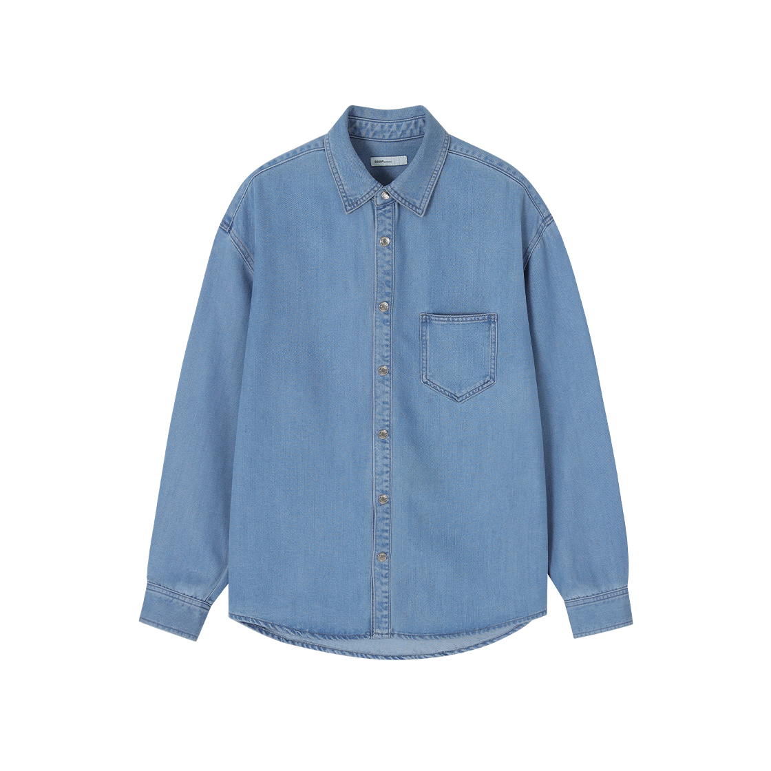 SI1SH123LB SONGZIO HOMME SSAW Singular Denim Shirt Light Blue