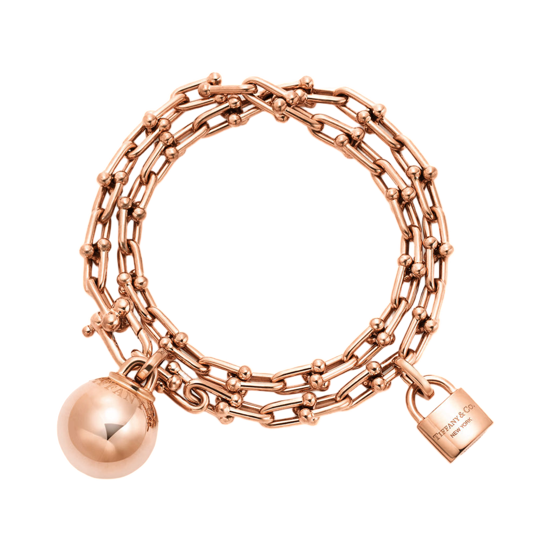 티파니 앤 코 하드웨어 스몰 랩 브레이슬릿 18K 로즈 골드(Tiffany & Co. Tiffany HardWear Small Wrap Bracelet 18K Rose Gold)