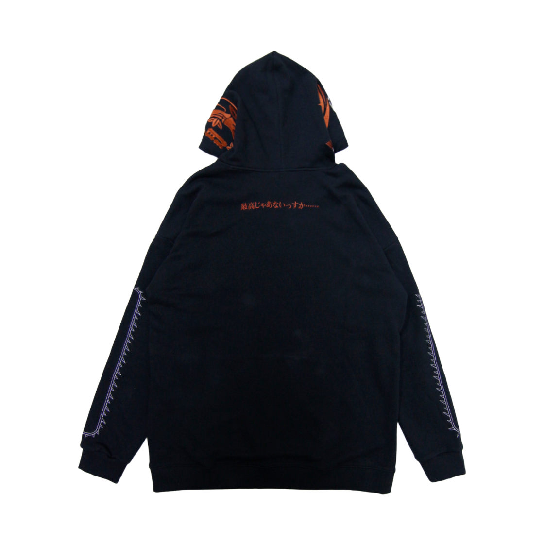 엑스레이지 x 체인소 맨 체인소 맨 파카 후드 블랙(Xrage x Chainsaw Man Chainsaw Man Parka Hoodie Black) - 2