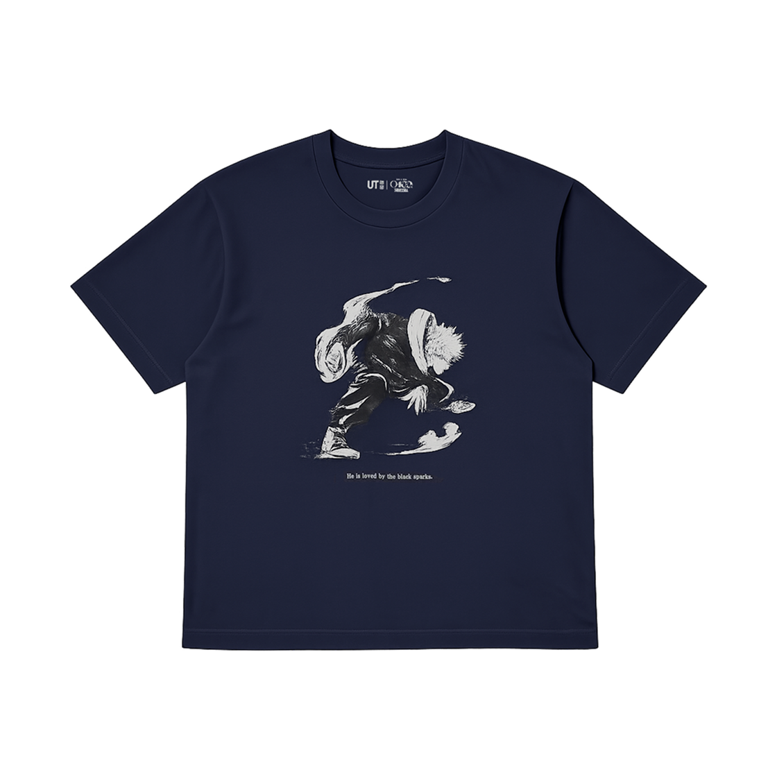 유니클로 UT 슈에이샤 창립 100주년 주술회전 티셔츠 네이비(Uniqlo UT Shueisha 100th Anniversary Jujutsu Kaisen T-Shirt Navy) - 1
