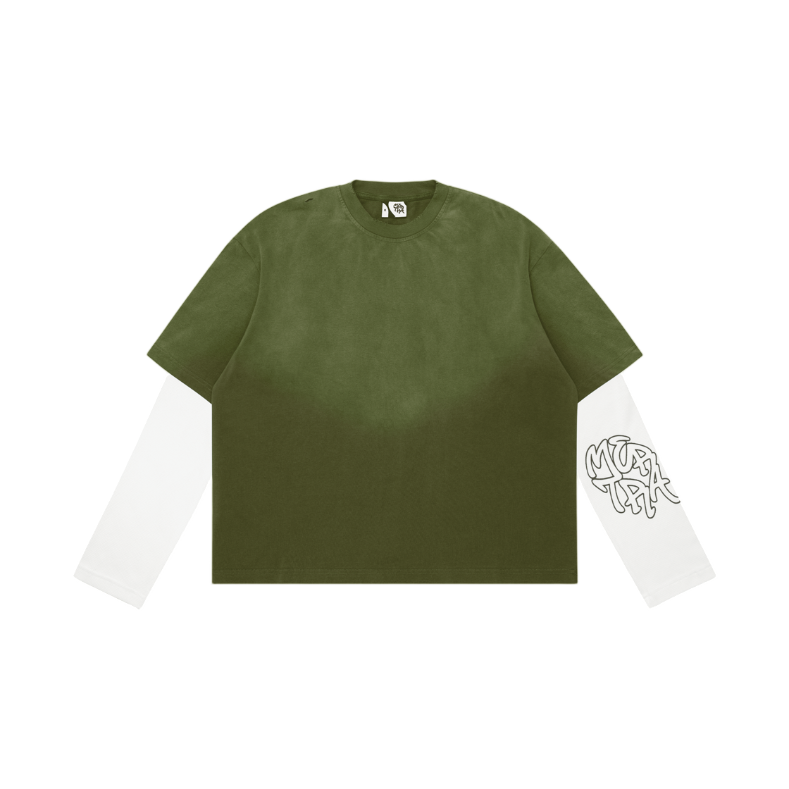 머트라 레이어드 티셔츠 그린(Mertra Layered T-Shirt Green)