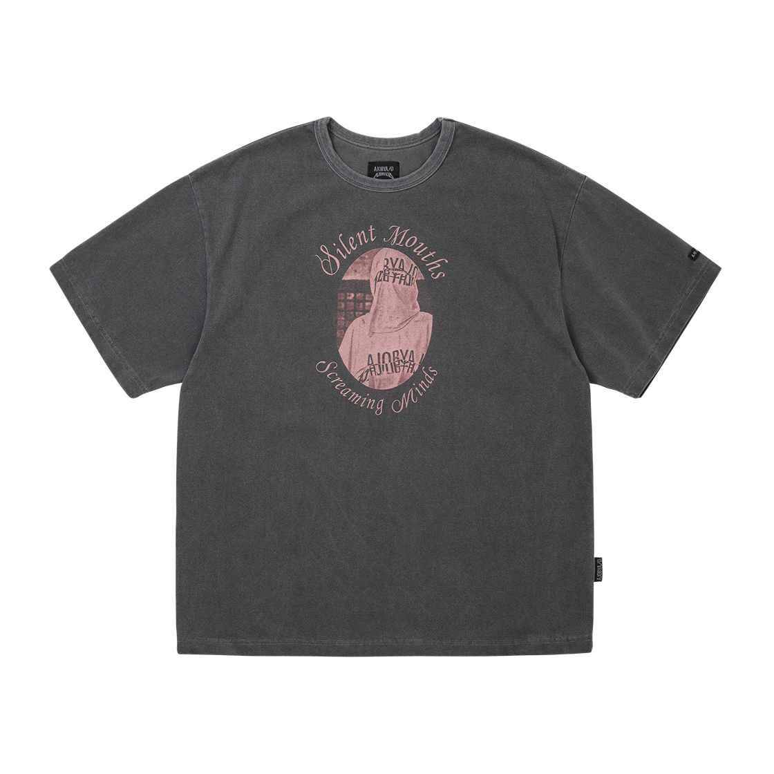 아조바이아조 오토서제스천 워시드 티셔츠 차콜(AJOBYAJO Autosuggestion Washed T-Shirt Charcoal)
