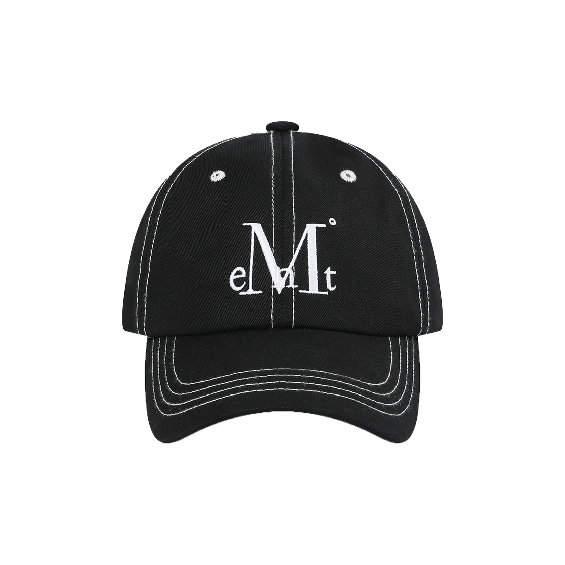 P0000BKW MUCENT Signature Stitch Ball Cap (4Color) Stitch Black