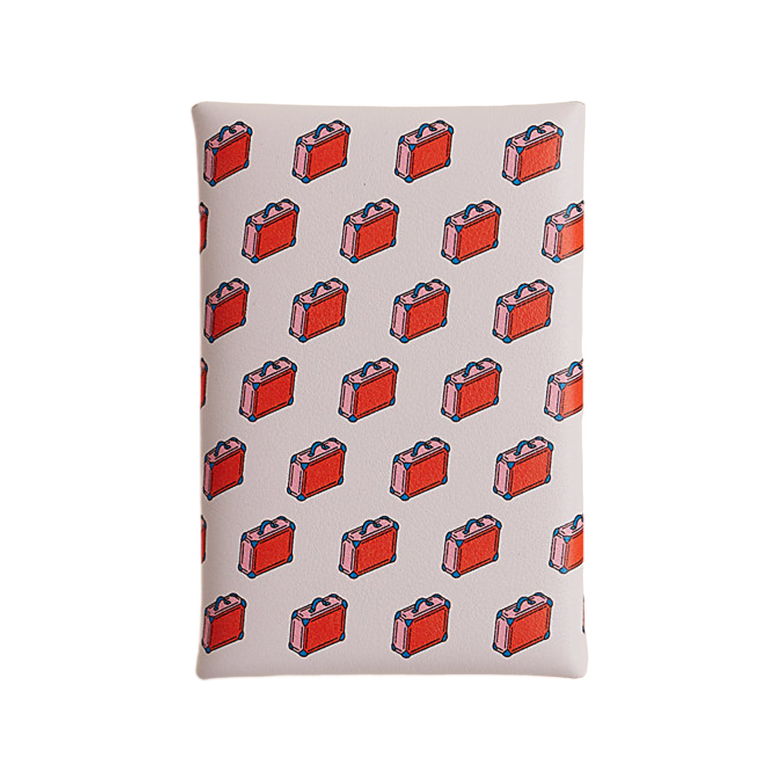 H086442CK09 Hermes Calvi Duo Compact Card Holder Swift & Palladium Mauve Pale