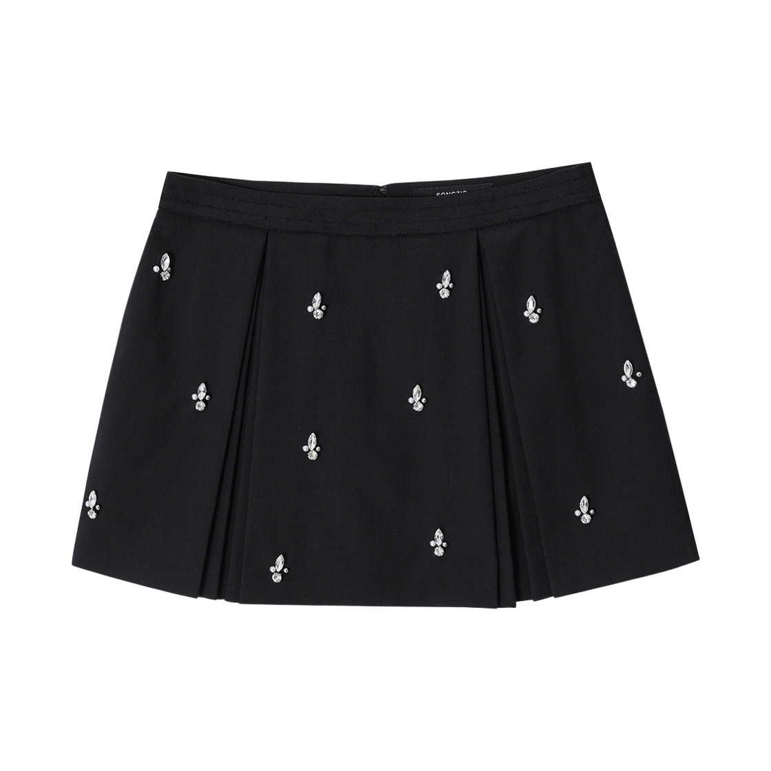 WH2SK301BK (W) SONGZIO Star Jewel Mini Skirt Black