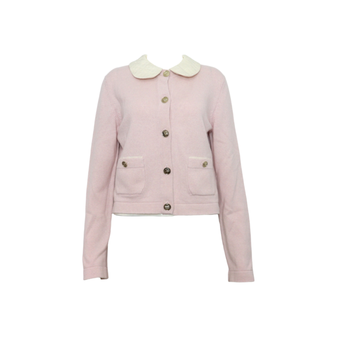 샤넬 25시즌 P80139 캐시미어 페미닌 카라 여성 가디건aa59311(Chanel 25 Season P80139 Cashmere Feminine Collar Cardigan) - 1