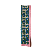 Miu Miu Printed Silk Scarf Pink Laurel Green