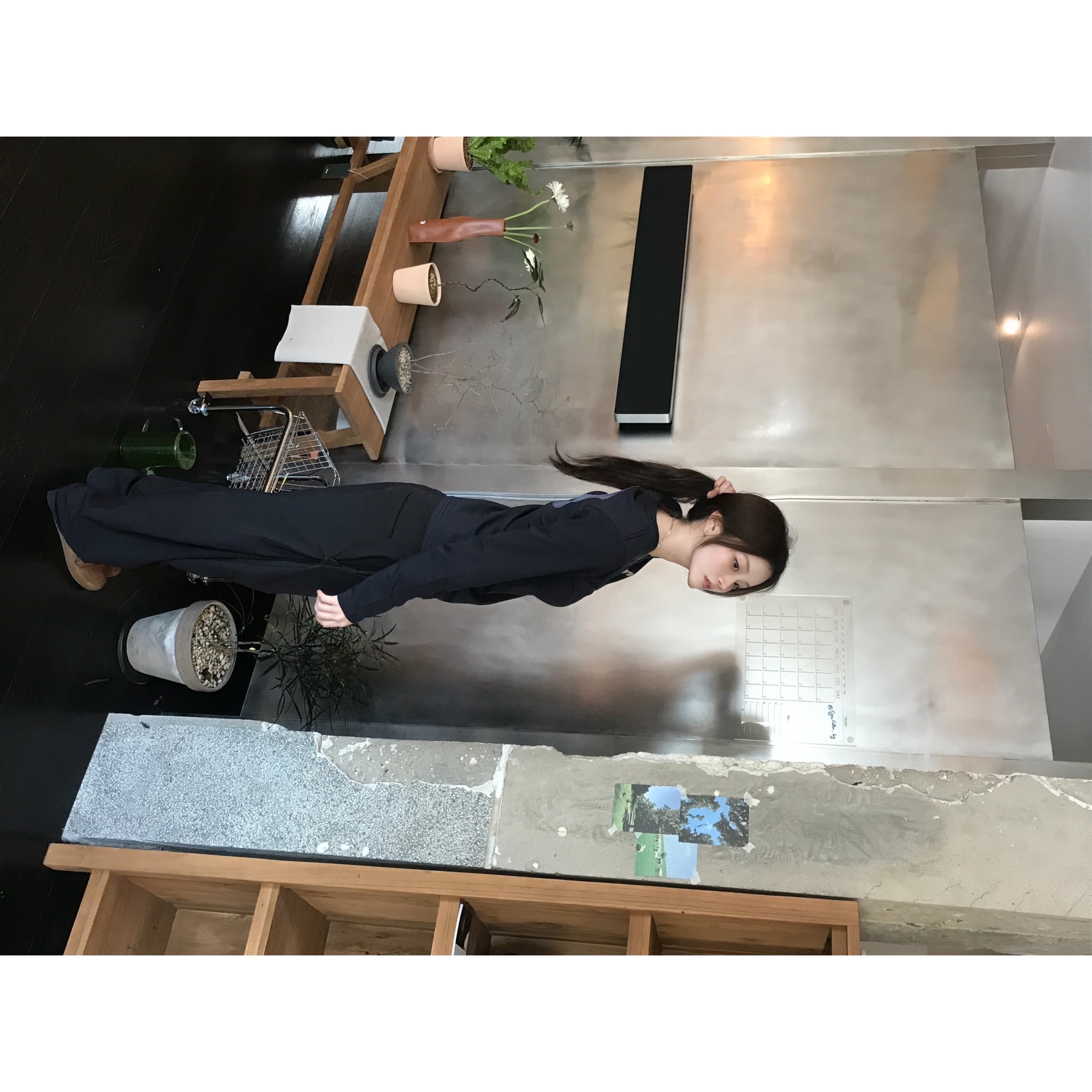 Sansan Gear Side Snap Pants V2 Black - 23FW 착용 스타일 - 3