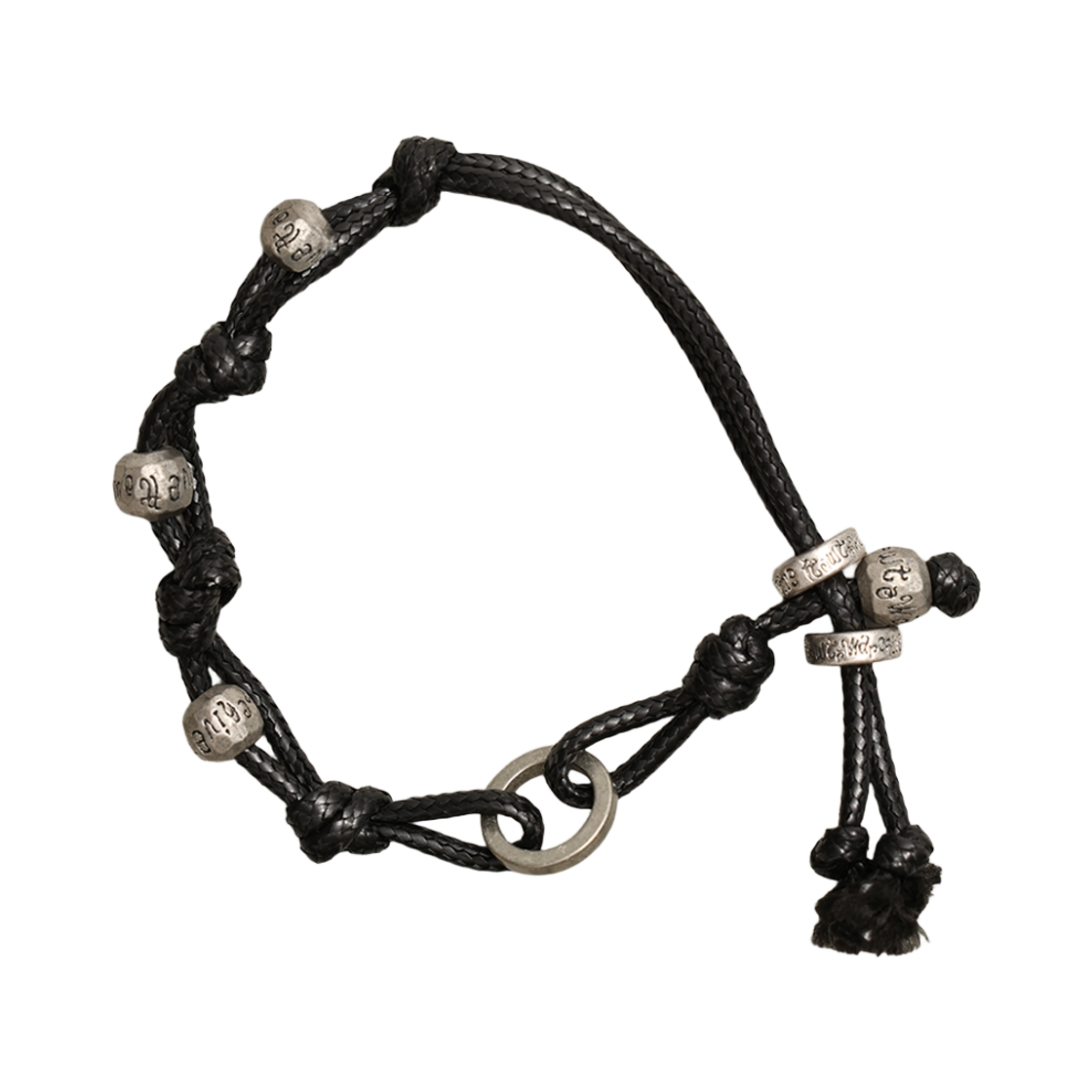 [KREAM 단독] 토우토우아카이브 토스카 로프 팔찌 블랙([KREAM 단독] TOWTOW.ARCHIVE Tosca Rope Bracelet Black)