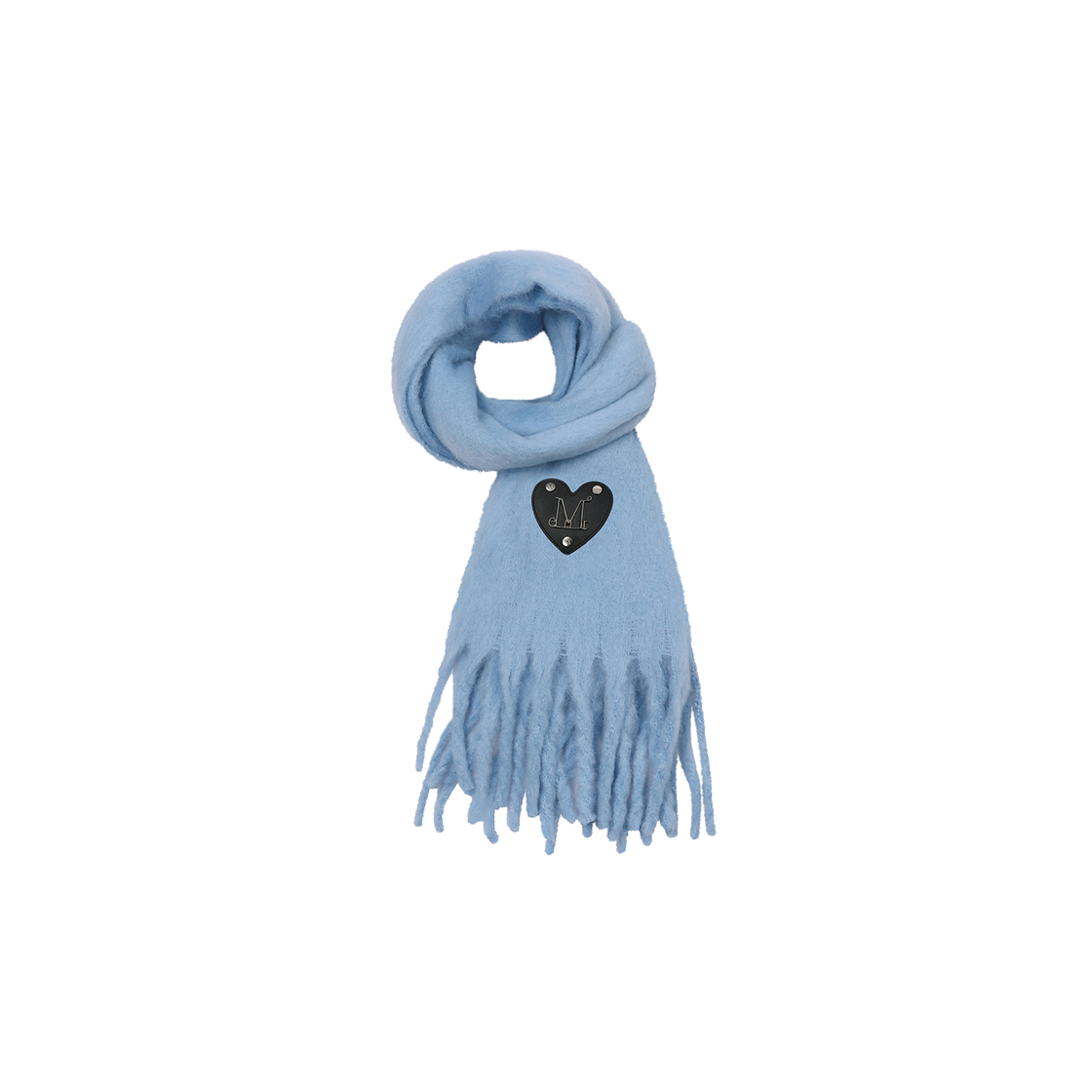 무센트 라모르 메탈 로고 하트 패치 머플러 남녀공용 (5컬러) 소(MUCENT Lamor Metal Logo Heart Patch Muffler Unisex (5Color) Sora)