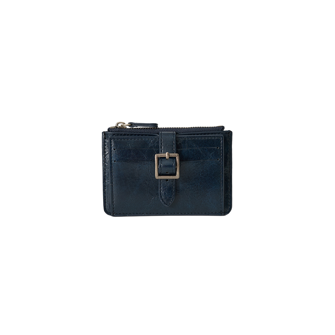세터 빈티지 버클 카드 지갑 네이비(SATUR Vintage Buckle Card Wallet Navy)