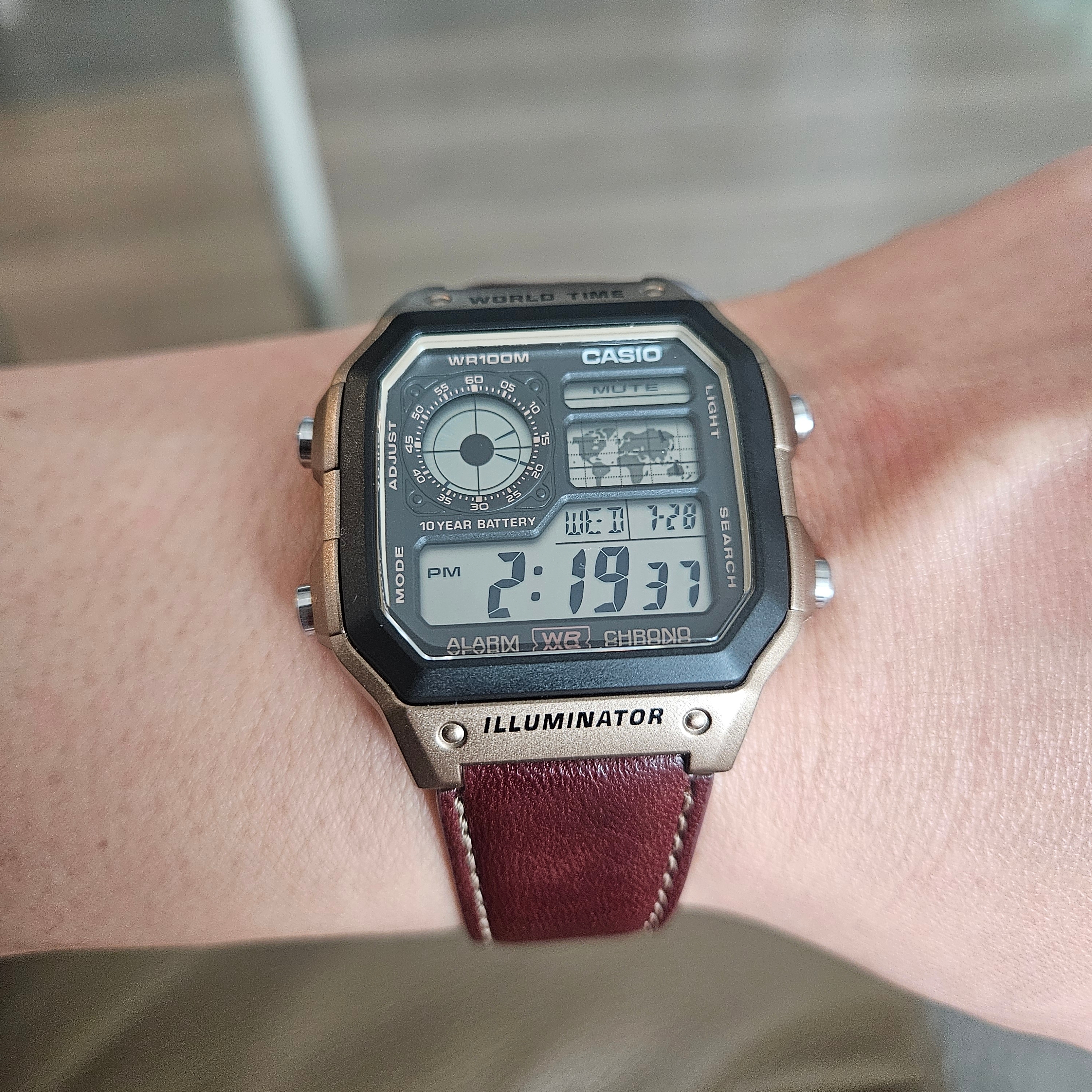 Casio AE-1200WHL-5AV 착용 스타일 - 3