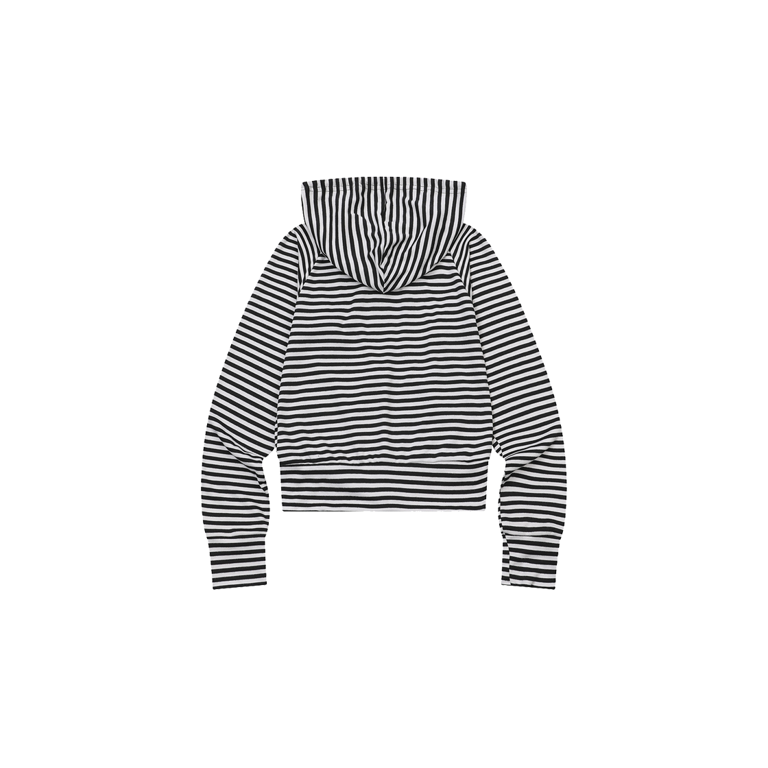 무센트 러브릿츠 미니 하트 로고 스트라이프 나그랑 후드 집업 (2컬러) 화이트 - 블랙(MUCENT Lovrits Mini Heart Logo Stripe Raglan Hood Zip-up (2Color) White - Black) - 2