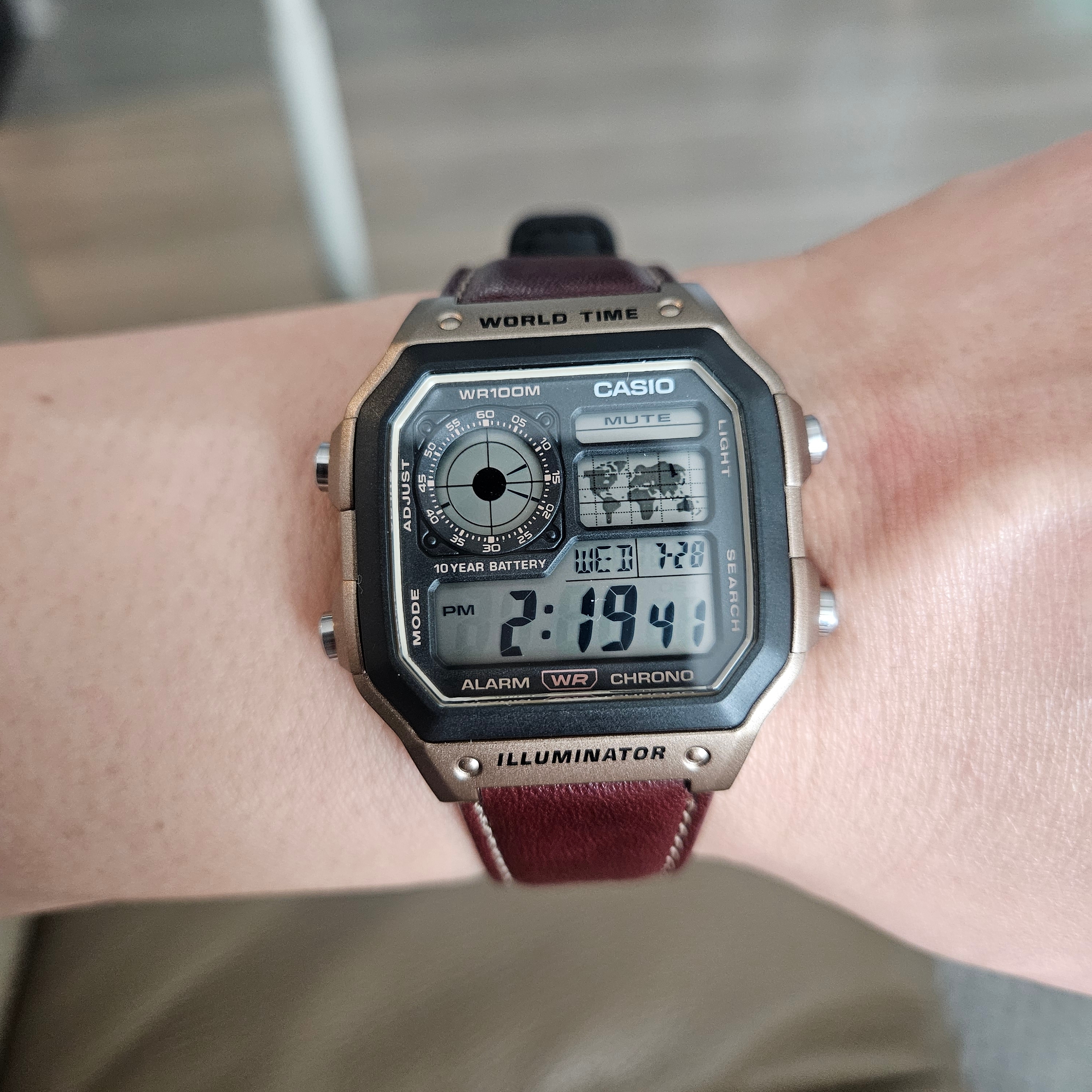 Casio AE-1200WHL-5AV 착용 스타일 - 2