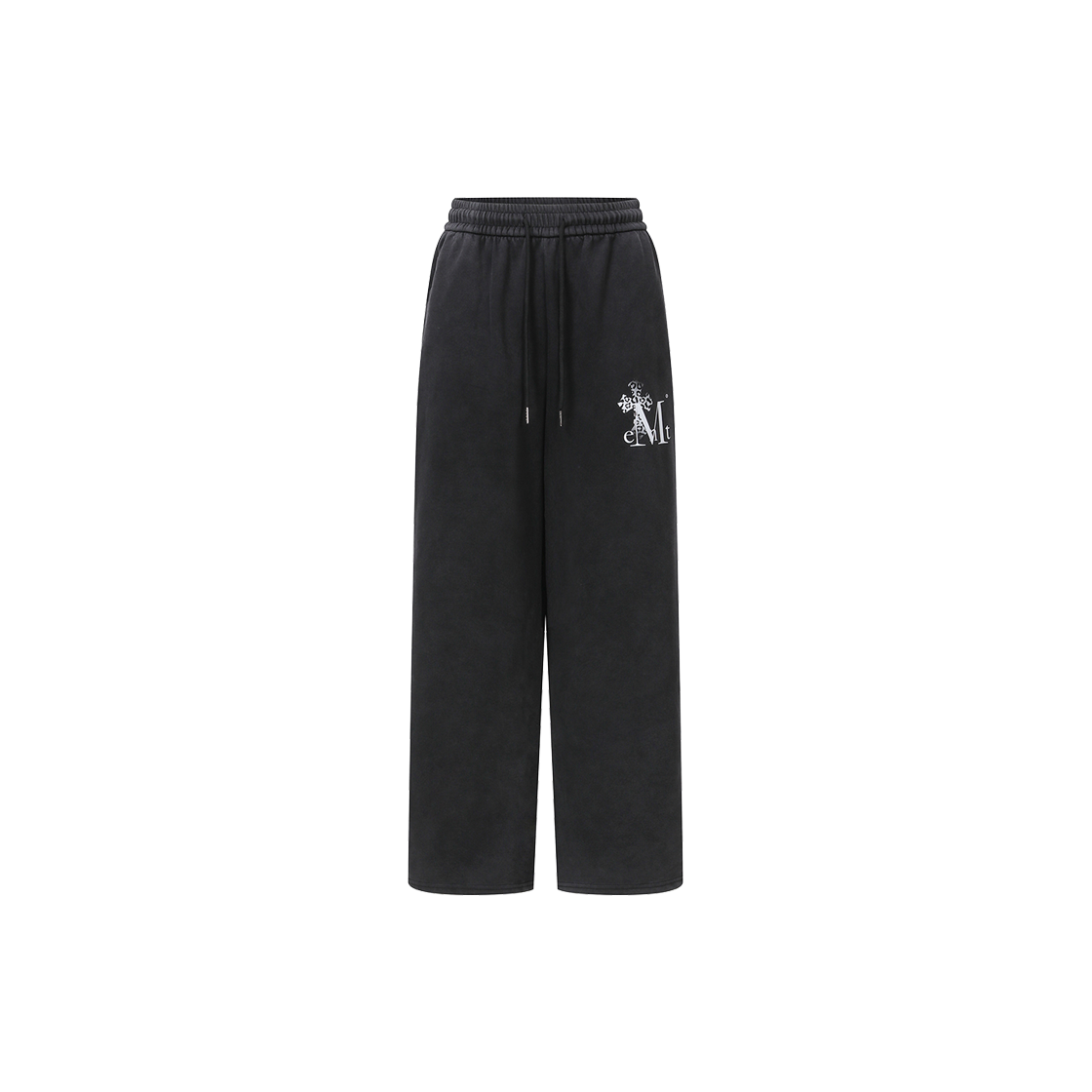 P0000BLC MUCENT Sahara Gradation Leopard Cross Pigment Sweat Pants Pigment black - Leopard Gray