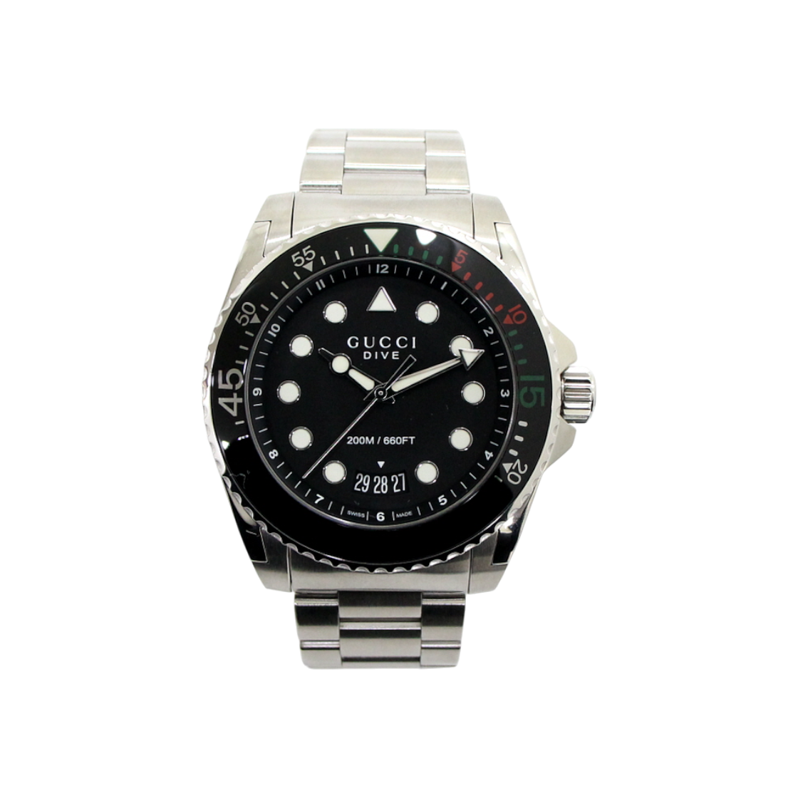 ITFNH7DPVI5A Gucci YA136208 136.2 Diver 45MM Quartz Steel Men's Watch
