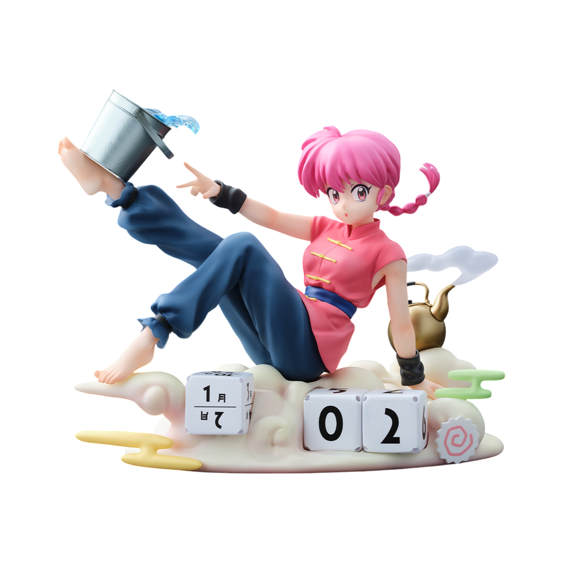 반다이 제일복권 TV 애니메이션 란마 1/2 제2탄 A상 란마 만년 캘린더 피규어