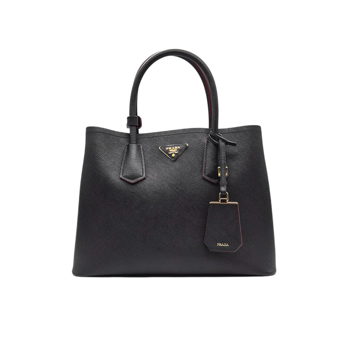 ITS9IGWS77Q6 Prada Saffiano Double Tote & Shoulder Bag Medium (1BG775) L838205