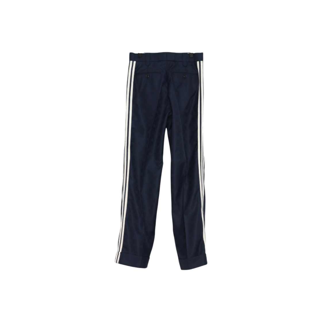 ITBDFEU2D838 Gucci x Adidas Navy GG Logo Three-Stripes Men's Pants