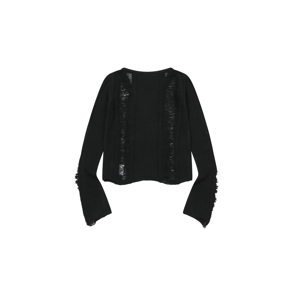 무센트 누비 데미지 슬림 가디건 (2컬러) 블랙(MUCENT Nubi Damage Slim Cardigan (2Color) Black) - 2