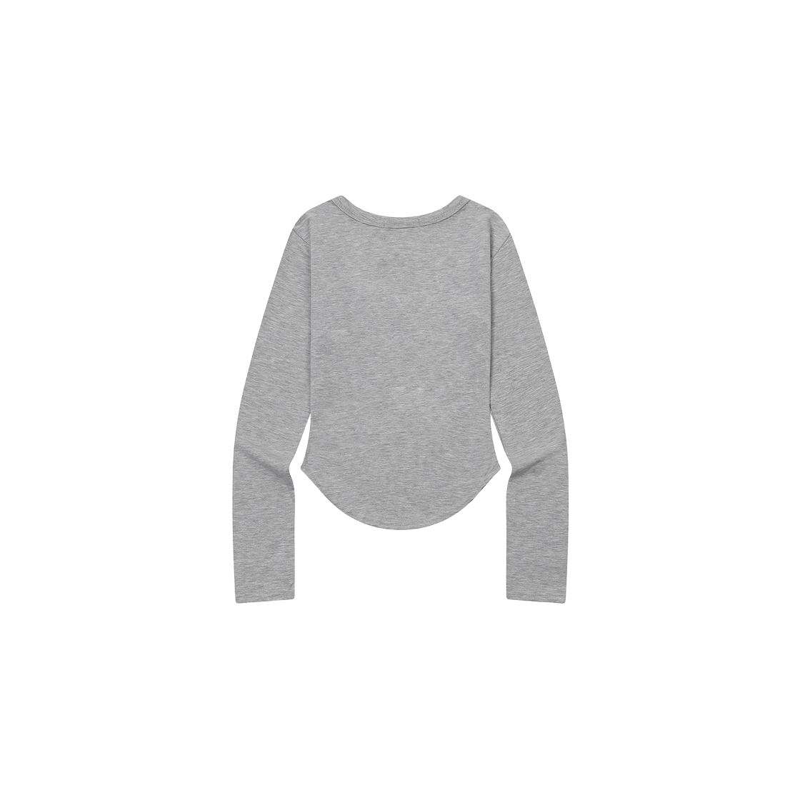 무센트 러브릿츠 미니 하트 로고 유넥 굴림 긴팔 티 (4컬러) 그레이(MUCENT Lovrits Mini Heart Logo U-Neck Long Sleeve T (4Color) Gray) - 2