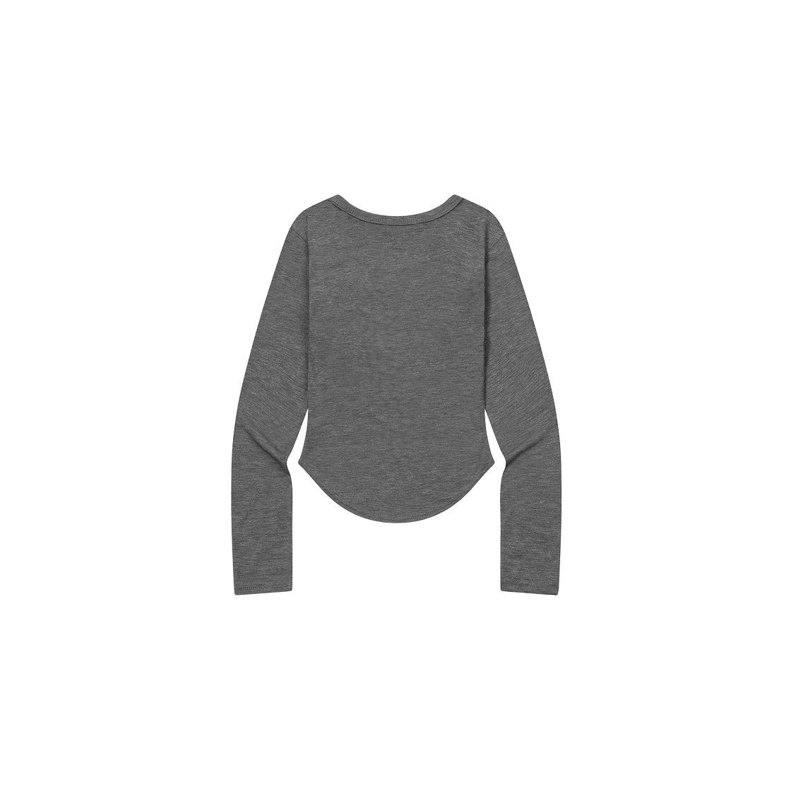 무센트 러브릿츠 미니 하트 로고 유넥 굴림 긴팔 티 (4컬러) 차콜(MUCENT Lovrits Mini Heart Logo U-Neck Long Sleeve T (4Color) Charcoal) - 2