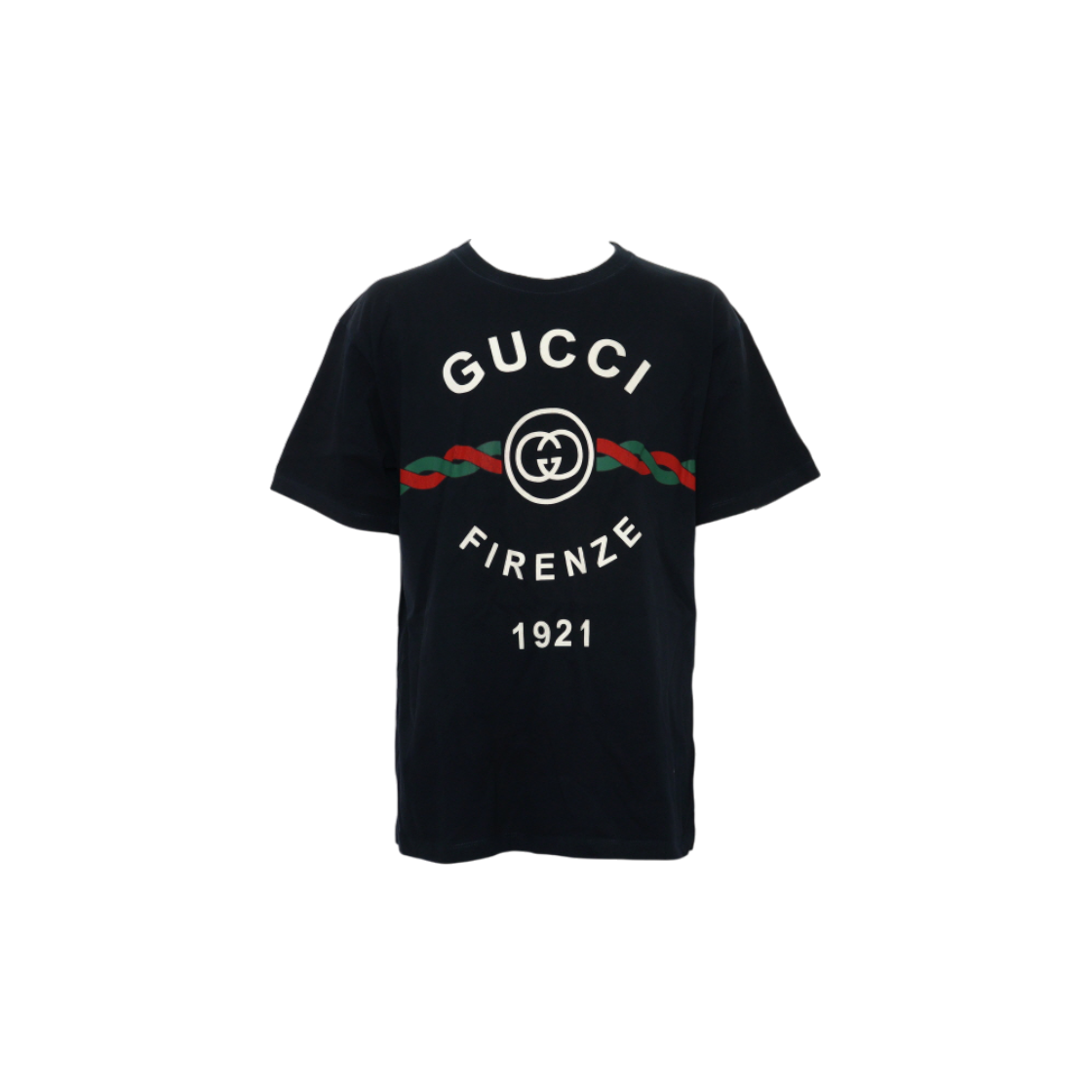 구찌 616036 네이비 코튼 피렌체 1921 남성 반팔 티셔츠aa58978(Gucci 616036 Navy Cotton Fireza 1921 Men's Short Sleeve T-Shirt)