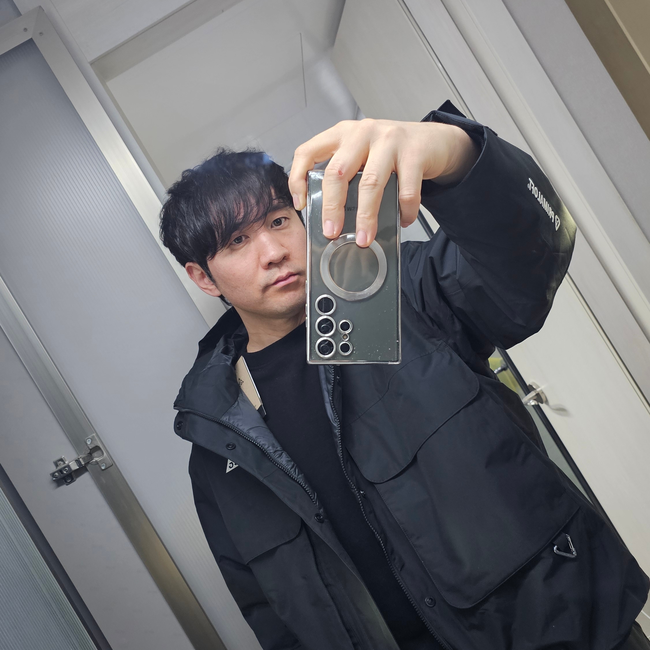 Nike ACG Primaloft Skull Peak Storm-Fit Jacket Black Anthracite - Asia 착용 스타일 - 1