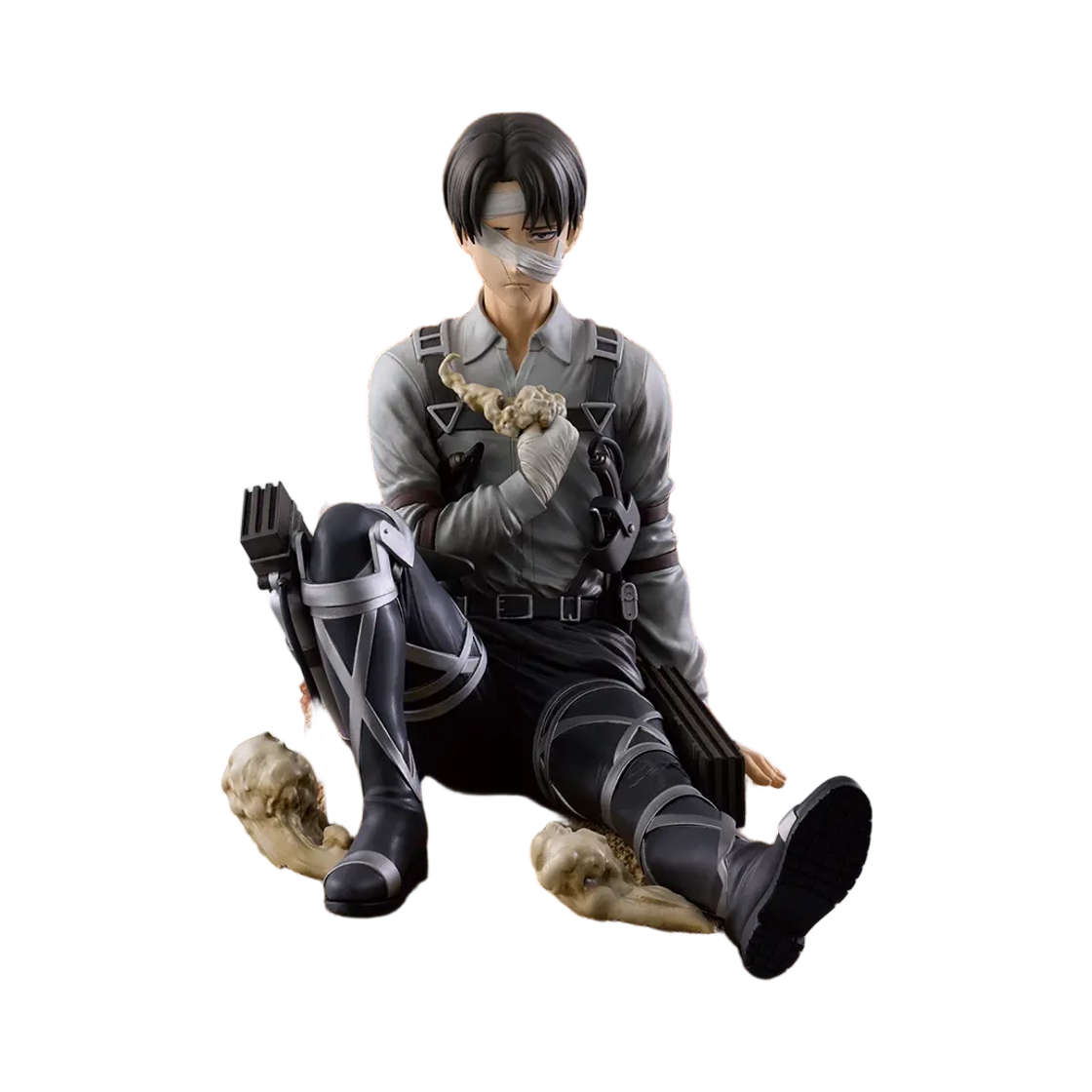 반다이 제일복권 진격의 거인 각자의 결의 C상 리바이 피규어 심장을 바쳐라(Bandai Ichiban Kuji Attack On Titan Each Determination C Prize Levi Figure Offer Your Heart)
