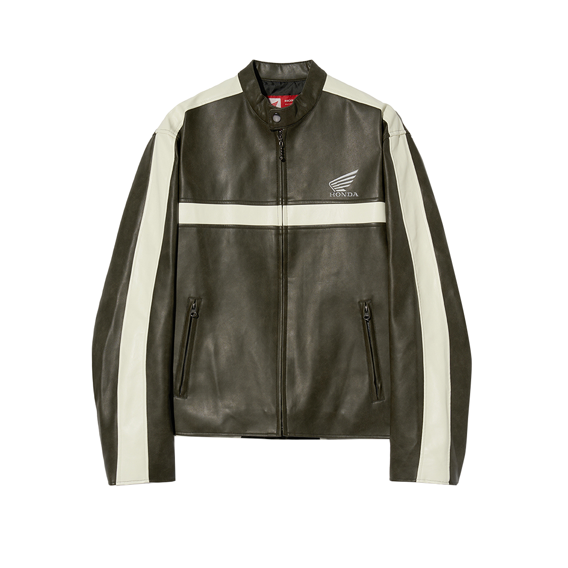 HGS1LE304SCH Honda Engineered Leather Motorcycle Jacket Charcoal