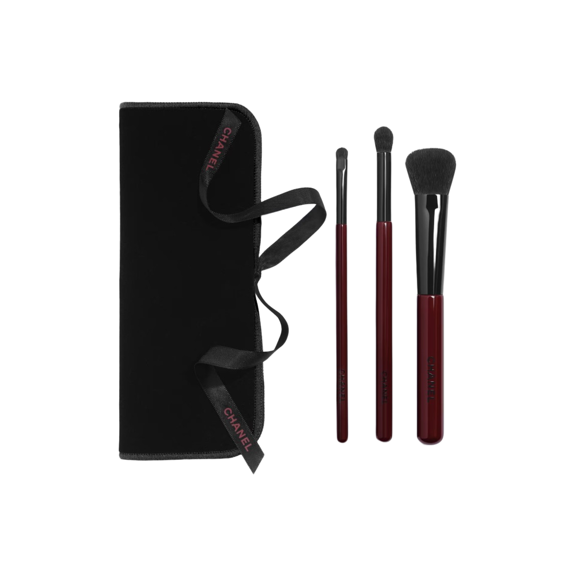 138177 Chanel Les Pinceaux Rouge Limited Edition Noir (Set of 3)