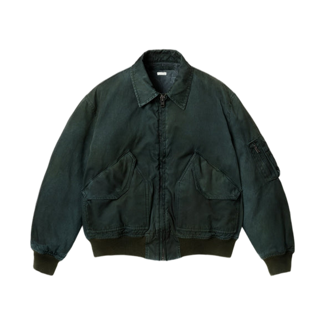 아프레쎄 빈티지 실크 CWU-45 플라이트 자켓 그린 - 26SS(A.Presse Vintage Silk CWU-45 Flight Jacket Green - 26SS) - 1