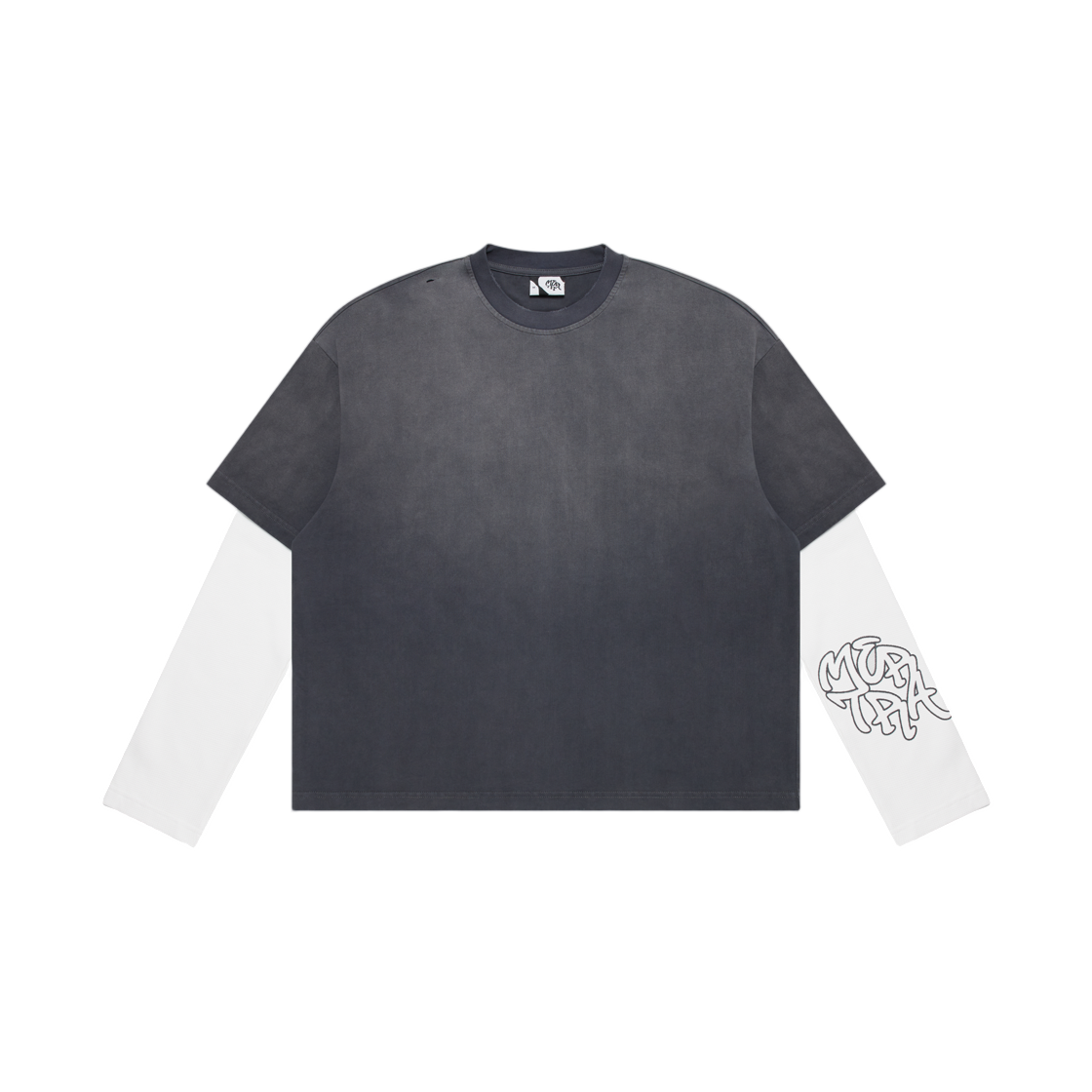 머트라 레이어드 티셔츠 그레이(Mertra Layered T-Shirt Grey) - 1