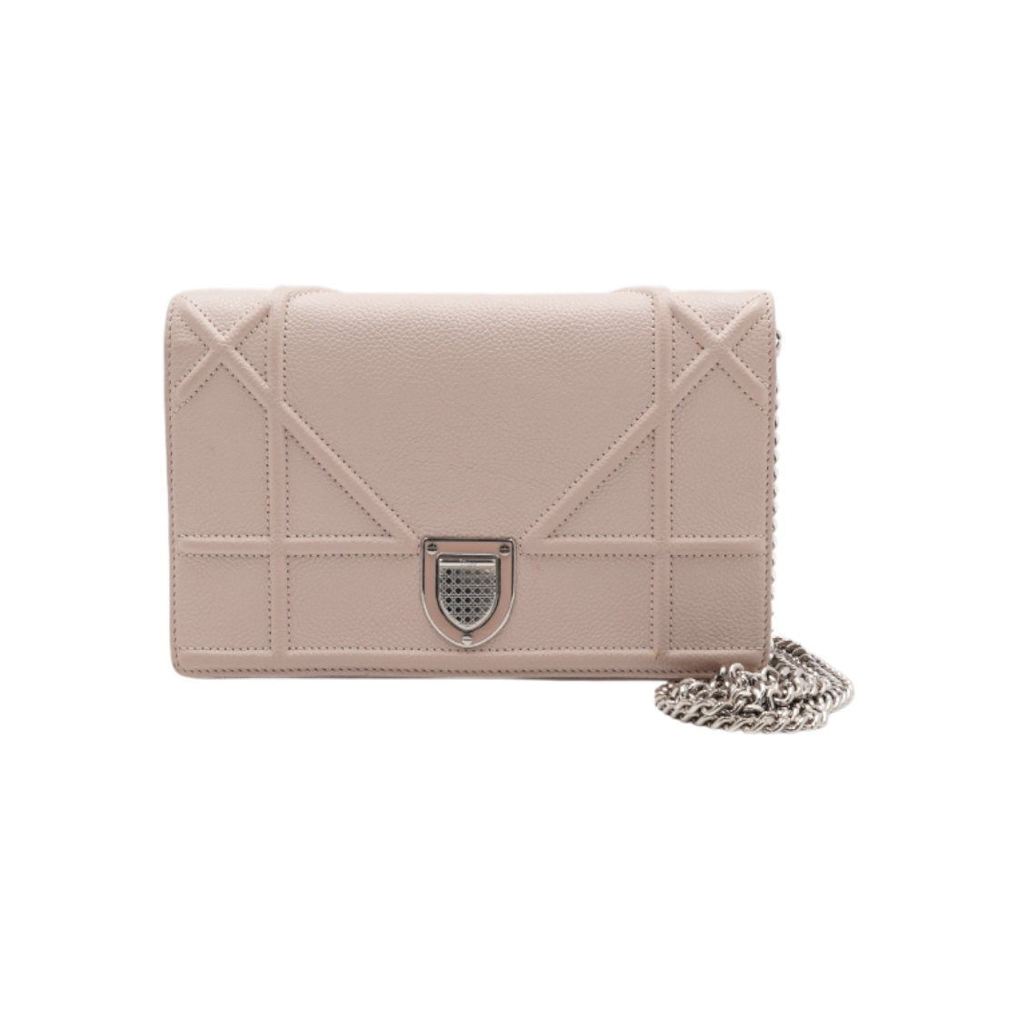 디올 S0328PVRG 로즈푸드르 디오라마 카프스킨 WOC 파우치 겸 은장체인 크로스백aa60486(Dior S0328PVRG Rosewood Diorama Calfskin WOC Pouch with Silver Chain Crossbody Bag) - 1