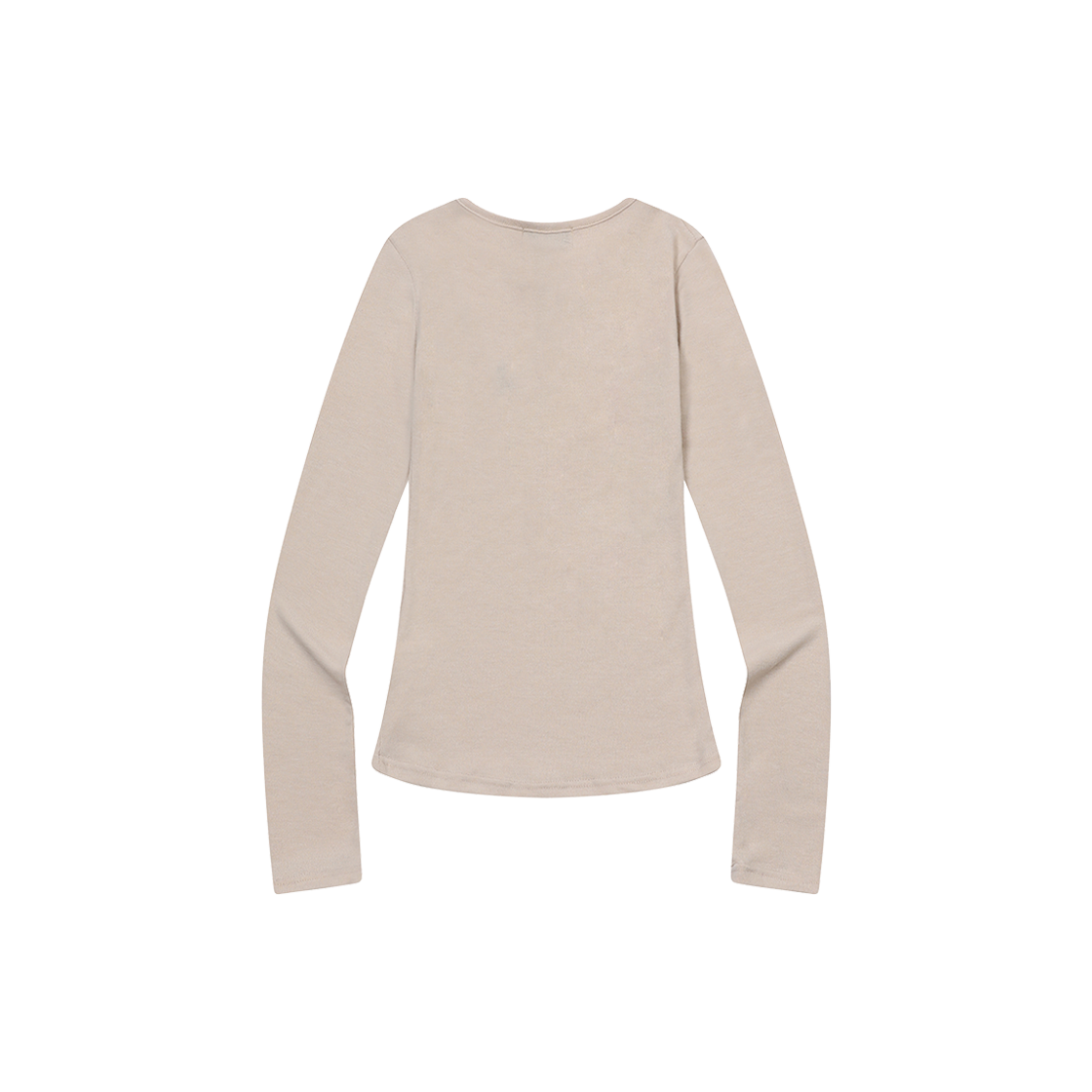 무센트 넬로 스냅 버튼 긴팔 티 (6컬러) 베이지(MUCENT Nello Snap Button Long Sleeve T (6Color) Beige) - 2