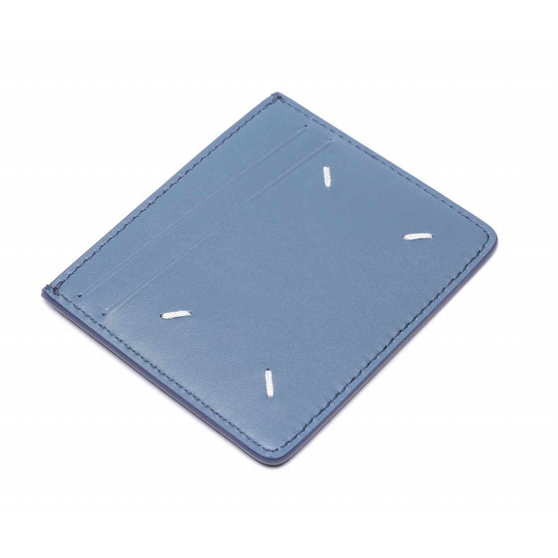 [25% 쿠폰] 메종 마르지엘라 보빈 레더 카드 홀더 블루([25% 쿠폰] Maison Margiela Bovine Leather Card Holder Blue) - 5