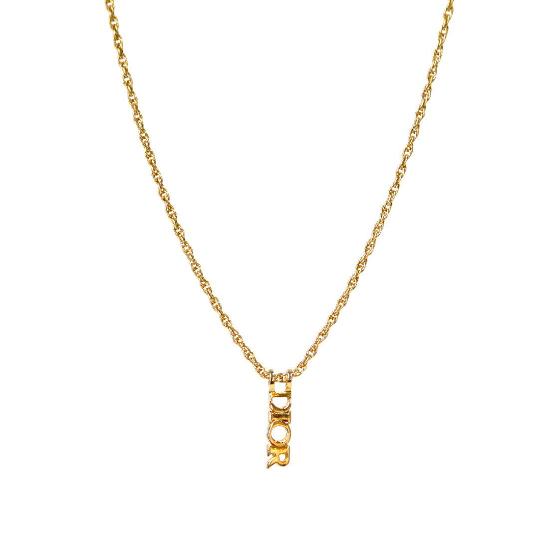 IT3BUWFU9IVS Dior Vertical Gold Necklace A-B47608