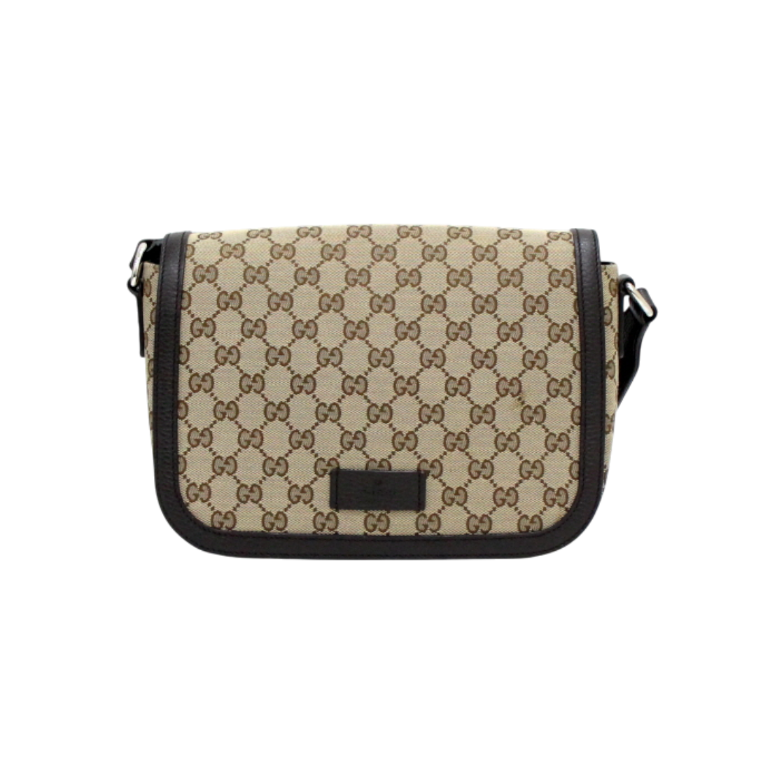 ITHHGG7MEJ6M Gucci GG Canvas Flap Messenger Bag Unisex