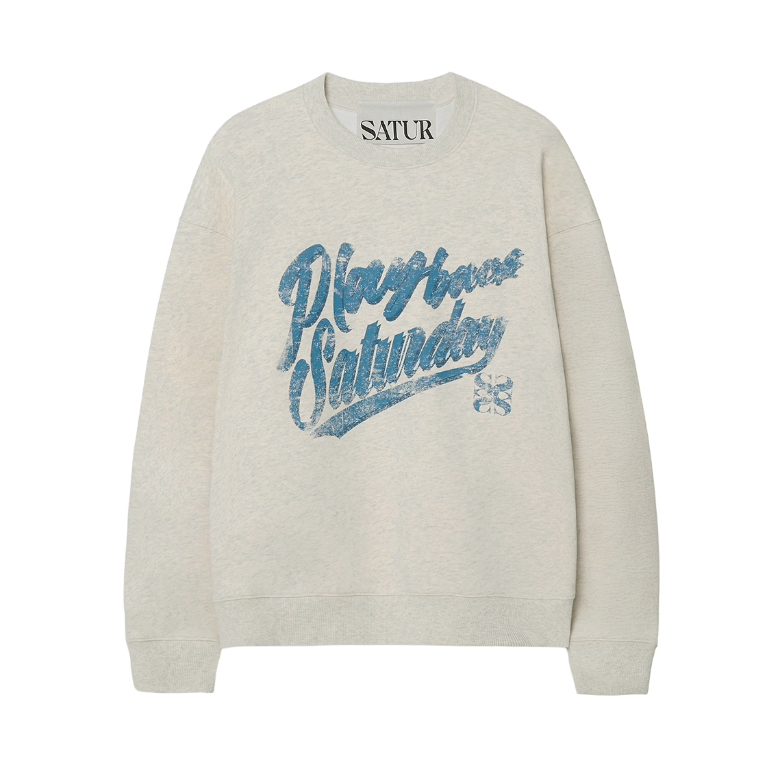 SA261UTM06OML0 SATUR Playback Saturday Sweatshirt Oatmeal