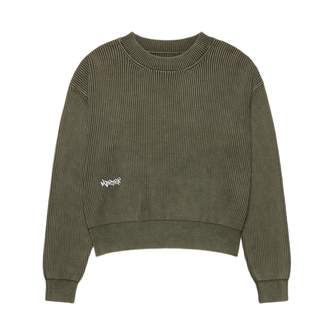 머트라 와플 니트 워시드 그린(Mertra Waffle Knit Washed Green)